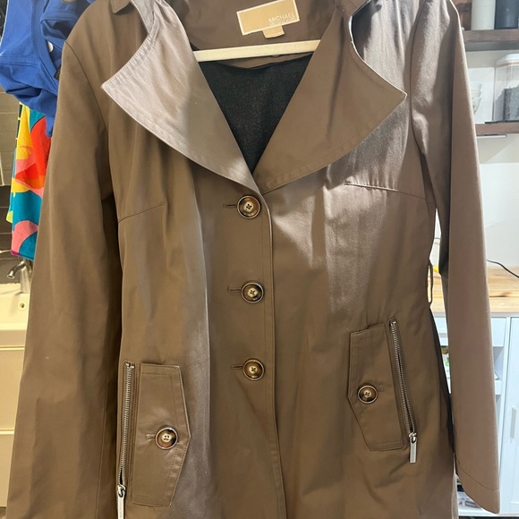 Michael Kors Tan Trench Coat for Women - Picture 1 of 4